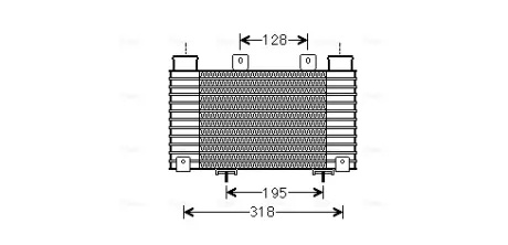 Інтеркулер ford ranger, mazda bt-50 2.5d/3.0d 05.06-12.15 AVA QUALITY COOLING MZA4250