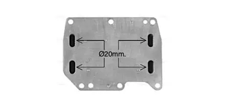 Радиатор масляный Renault Master Movano 2,3D 10> 14> AVA AVA QUALITY COOLING OL3710