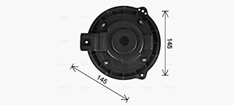 Вентилятор обігрівача салону Chevrolet Captiva (06-) 2,4i 3,2i, Epica 2,0i 2,5i (06-) AVA AVA QUALITY COOLING OL8728