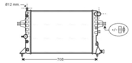 Радиатор, охлаждение двигателя AVA QUALITY COOLING OLA2254