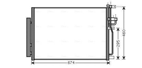 Конденсор (радіатор кондиціонера) AVA QUALITY COOLING OLA5436D