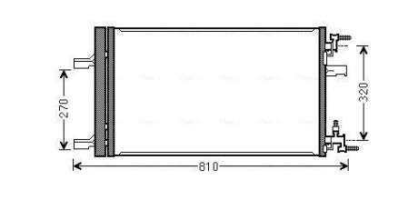 Радиатор кондиционера Astra j/cruze (ava) AVA QUALITY COOLING OLA5499D