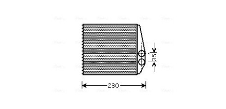 Теплообмінник, Система опалення салону AVA QUALITY COOLING OLA6355