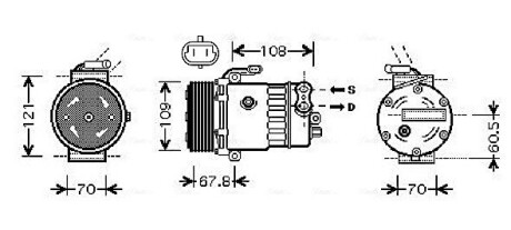 Компресор AVA QUALITY COOLING OLAK139