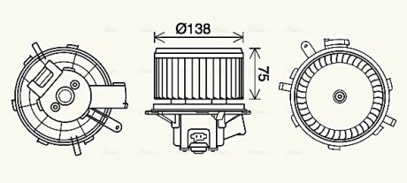 Компрессор салона AVA QUALITY COOLING PE8406