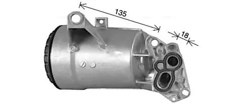 Радиатор масляный в сборе renault master/ opel movano (выр-во ava) AVA QUALITY COOLING RT3660H