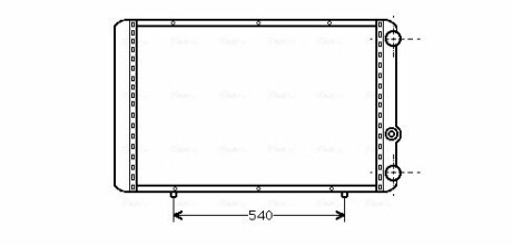 Радіатор, охолодження двигуна AVA QUALITY COOLING RTA2155 (фото 1)