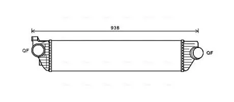 Интеркуллер nissan nv 400, opel movano b (10-) (выр-во ava) AVA QUALITY COOLING RTA4498