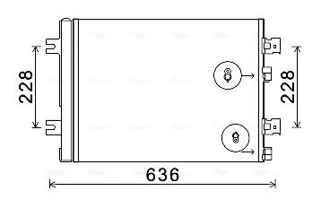 Радиатор кондиционера Dacia; renault; ваз (ava) AVA QUALITY COOLING RTA5467D