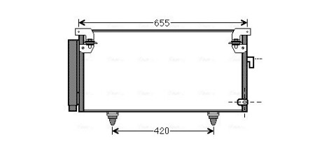 Конденсор кондиционера legacy4/outback all 03-(ava) AVA QUALITY COOLING SUA5073D