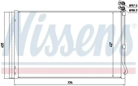 Радиатор кондиционера Tesla Model X (15-) AVA QUALITY COOLING TE5008D