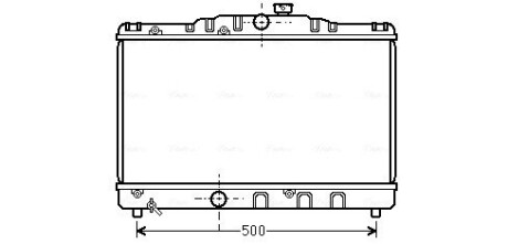 Радиатор охлаждения corolla ee90 1.3mt 87-92(ava) AVA QUALITY COOLING TO2115