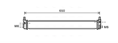 Радиатор охлаждения двигателя AVA QUALITY COOLING TO2602