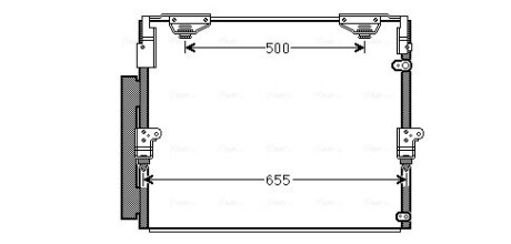 Радіатор кодиціонера AVA QUALITY COOLING TO5560D