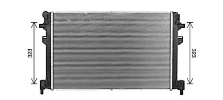 Радиатор, охлаждение двигателя AVA QUALITY COOLING VN2426