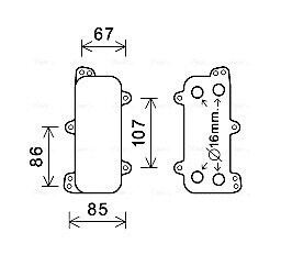 Охолоджувач оливи AVA QUALITY COOLING VN3392