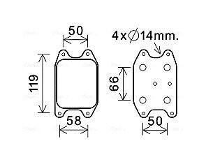 Охладитель масла AVA QUALITY COOLING VN3394