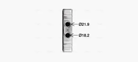 Радіатор обігрівача салону Skoda Fabia 15>, Rapid 13>, VW Polo 09> Behr ver. AVA QUALITY COOLING VN6434
