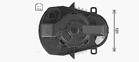 Вентилятор обігрівача салону VW Touareg II (10-), Porsche Cayenne II (10-) AVA AVA QUALITY COOLING VN8549