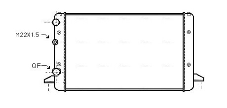Радиатор, охлаждение двигателя AVA QUALITY COOLING VNA2121