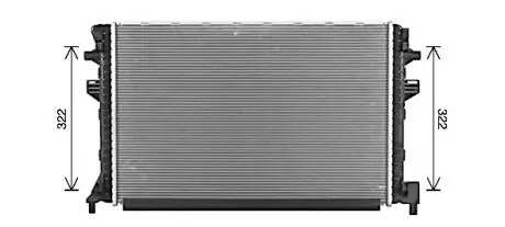 Радіатор охолодження двигуна ava AVA QUALITY COOLING VNA2383