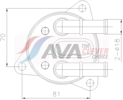 Охладитель масла AVA QUALITY COOLING VO3311