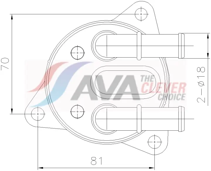 Фото 1 - Охладитель масла AVA QUALITY COOLING VO3311 Охладитель масла AVA QUALITY COOLING VO3311 (фото 1)