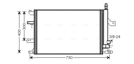 Радіатор кодиціонера AVA QUALITY COOLING VO5138D