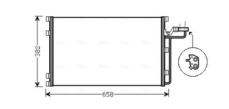 Радиатор кондиционера AVA QUALITY COOLING VO5139