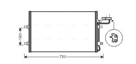 Радиатор кодиционера AVA QUALITY COOLING VO5149