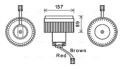 Компрессор салона AVA QUALITY COOLING VO8176