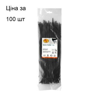 Стяжка пластикова 2.5x100 чорна MAK parts 26101