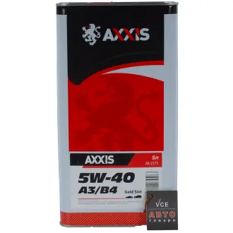 Масло моторн. 5w-40 a3/b4 gold sint (каністра 5л) AXXIS AX-2175