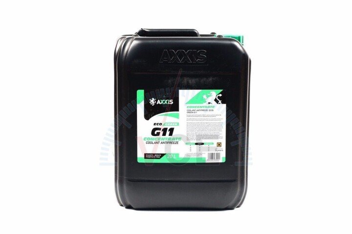 Антифриз концентрат eco-80c green g11 20л/21,4kg AXXIS AX-P999-G11GR ECO 20 (фото 1)