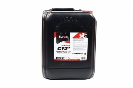Антифриз концентрат eco-80c red g12+ 20л/21,4kg AXXIS AX-P999-G12R ECO 20 (фото 1)