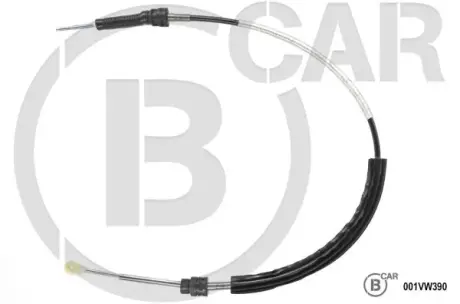 Трос привода коробки передач B CAR 001VW390