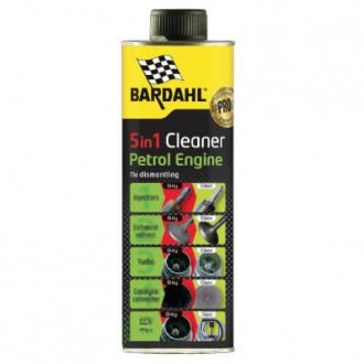 Промывка двигателя "engine cleaner 5 in 1", 0,5 л. Bardahl 2372B