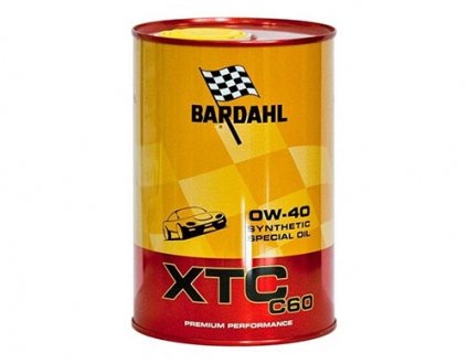 Моторное масло XTC C60 0W40 METAL 1л Bardahl 300040