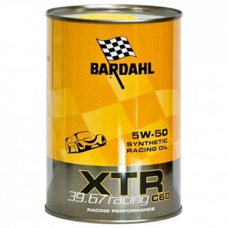 Моторное масло XTR C60 RACING 5W50 METAL 1л Bardahl 306039