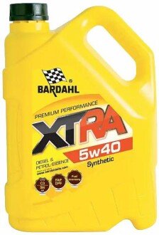 Моторна олива XTRA 5W40 5л Bardahl 34123