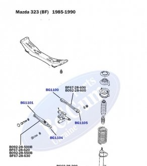 Сайлентблок важеля (заднього) Mazda 323/626, 85-94 (d=14mm) (поперечного) Belgum BG1101 (фото 1)