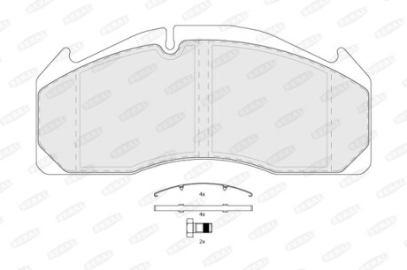 Комплект тормозных колодок, дисковый тормоз BERAL BCV29125TK