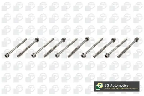 Комплект болтов с головкой системы TORX из черного металла BGA BK1402