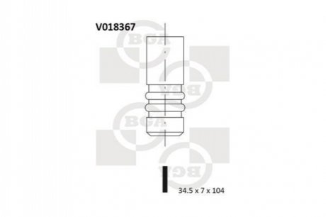 Впускной клапан BGA V018367