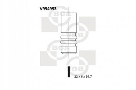 Выпускной клапан BGA V994993 (фото 1)