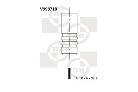 Впускний клапан BGA V998718