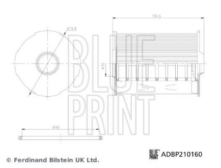 Фильтр масляный Blue Print ADBP210160