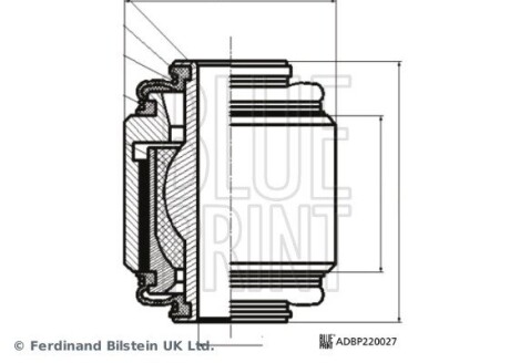 Сайлентблок рычага (заднего/снизу/снаружи) Subaru Forester 10- Blue Print ADBP860194