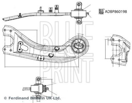 Рычаг подвески Blue Print ADBP860198