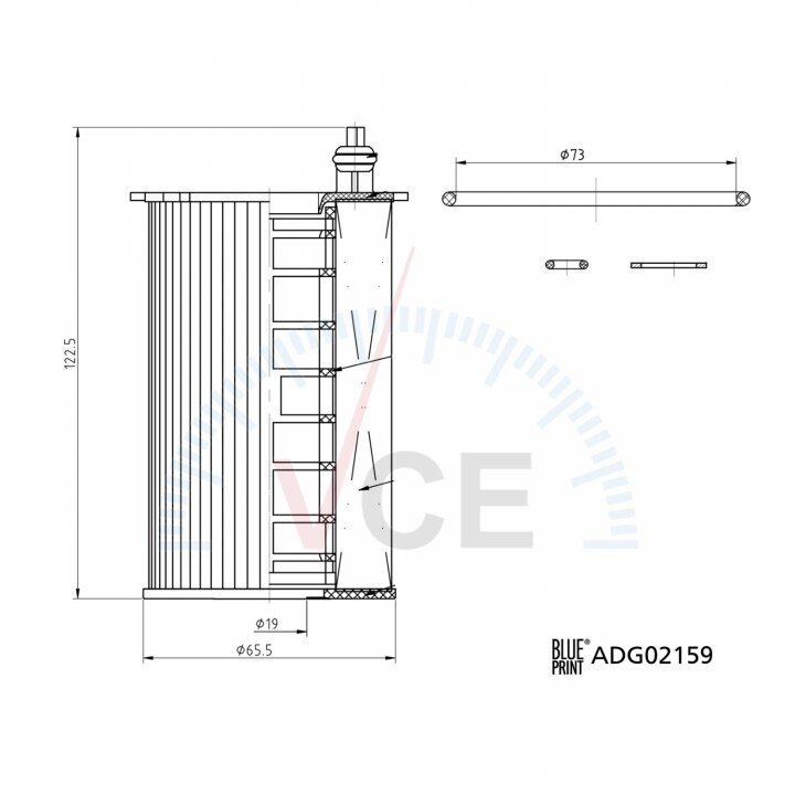 Масляный фильтр Blue Print ADG02159 (фото 1)